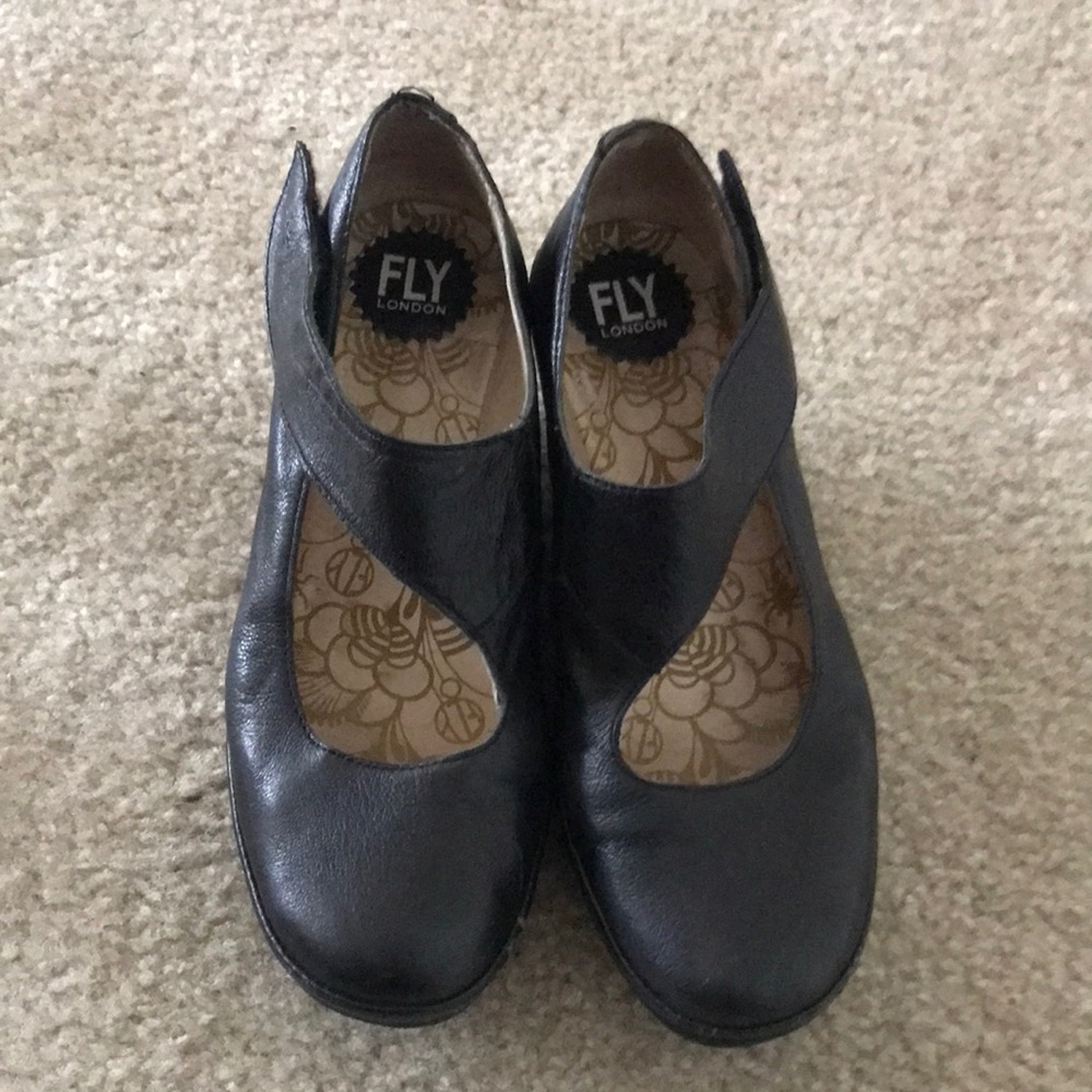 Black Wedges by Fly London